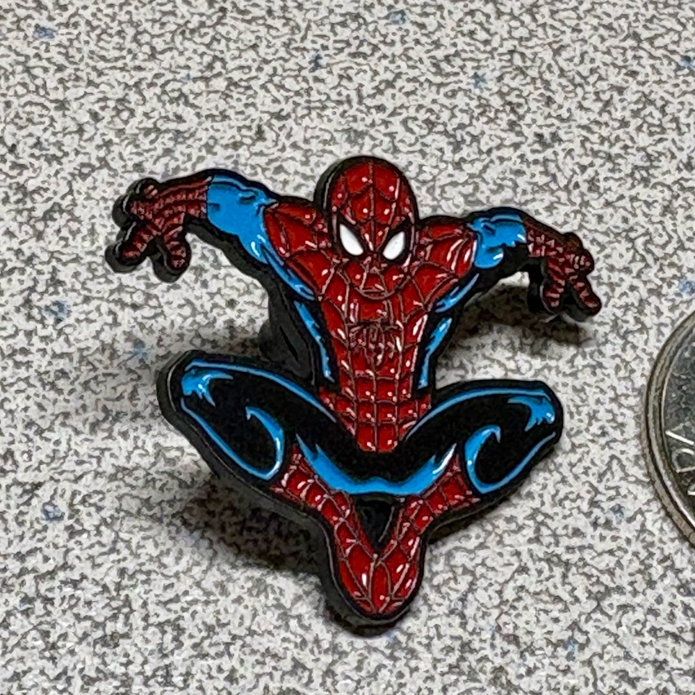 Marvel Spider-Man Red and Blue Enamel Pin